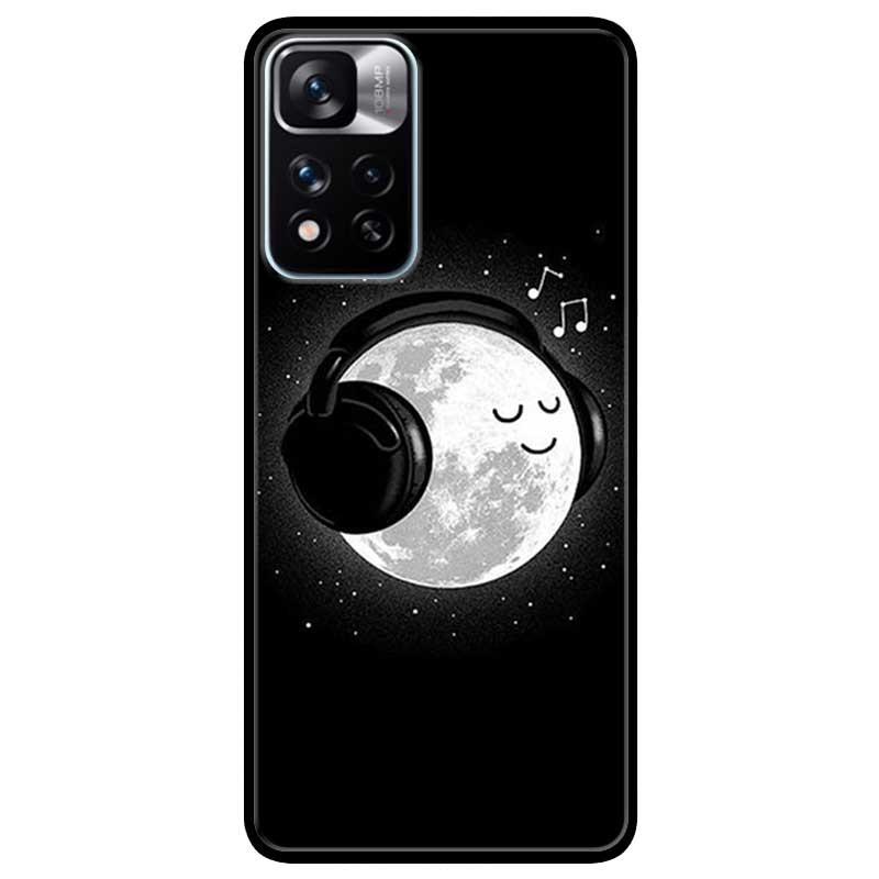 Ốp lưng dành cho Xiaomi Redmi Note 11 Pro 5G - Mặt Trăng Nghe Nhạc