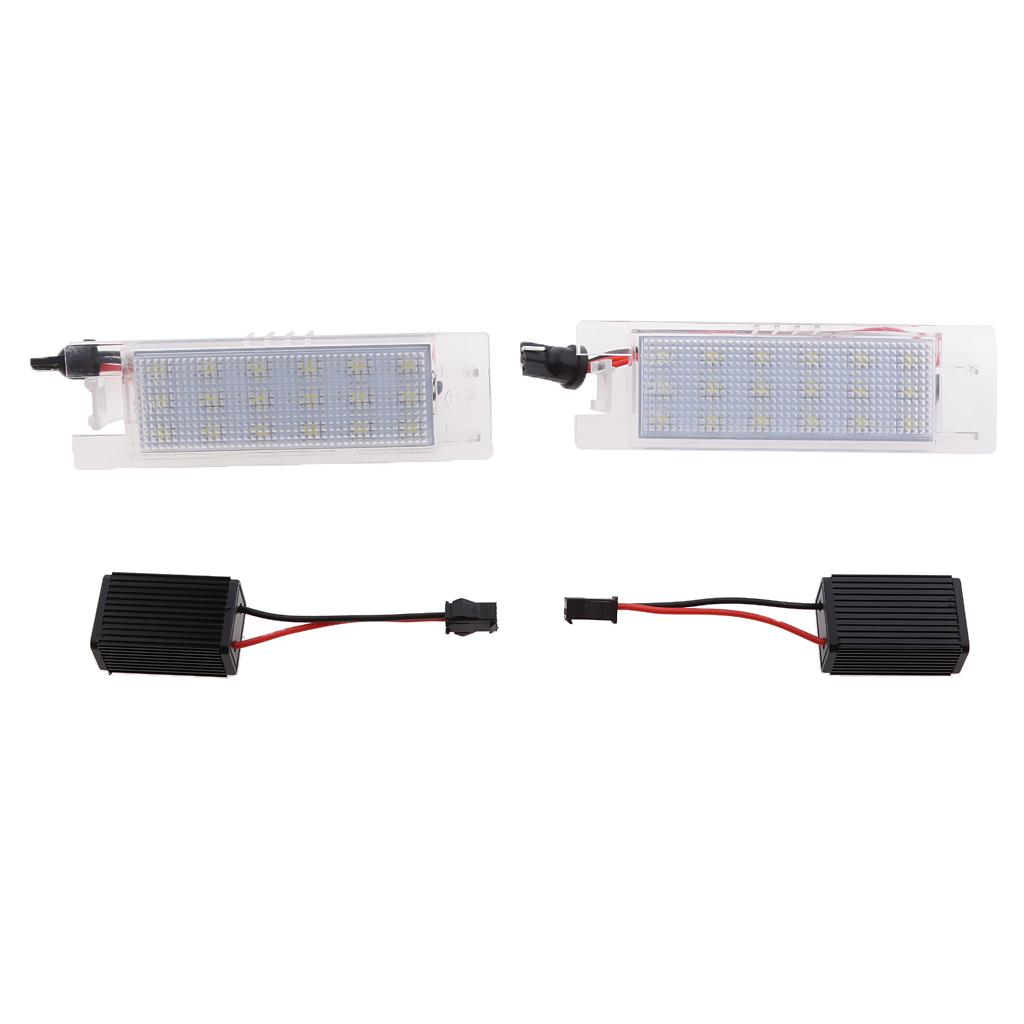 1 Pair Number License Plate LED Light Lamp For Vauxhall Opel Zafira Astra H