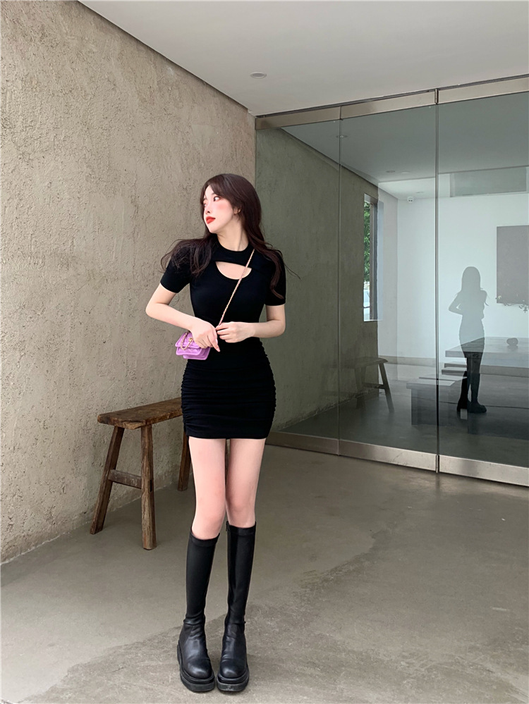 HÀNG QUẢNG CHÂU - ĐẦM BODY THUN DÚN NGỰC KHOÉT SÀNH ĐIỆU TÔN DÁNG - D163144