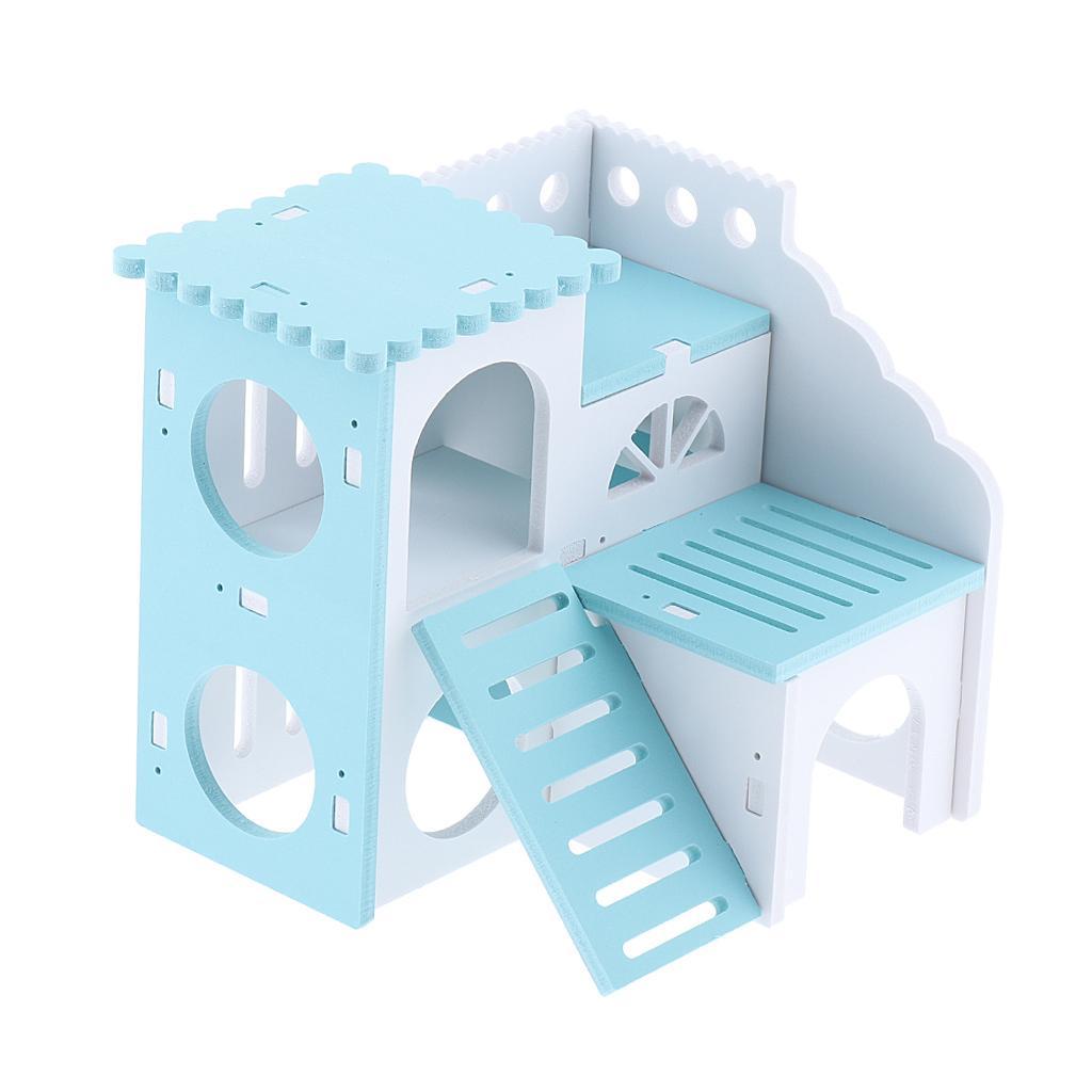 Wooden Hamster House Hideout Hut Exercise Nest Toy