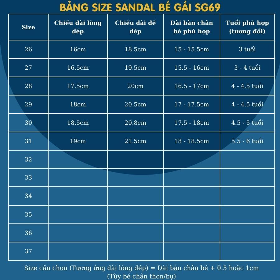 Dép quai hậu sandal bé gái đi học da mềm đế êm kiểu dán tiện dụng gắn nơ điệu tím hồng cho trẻ em nữ 3 - 12 tuổi SG69