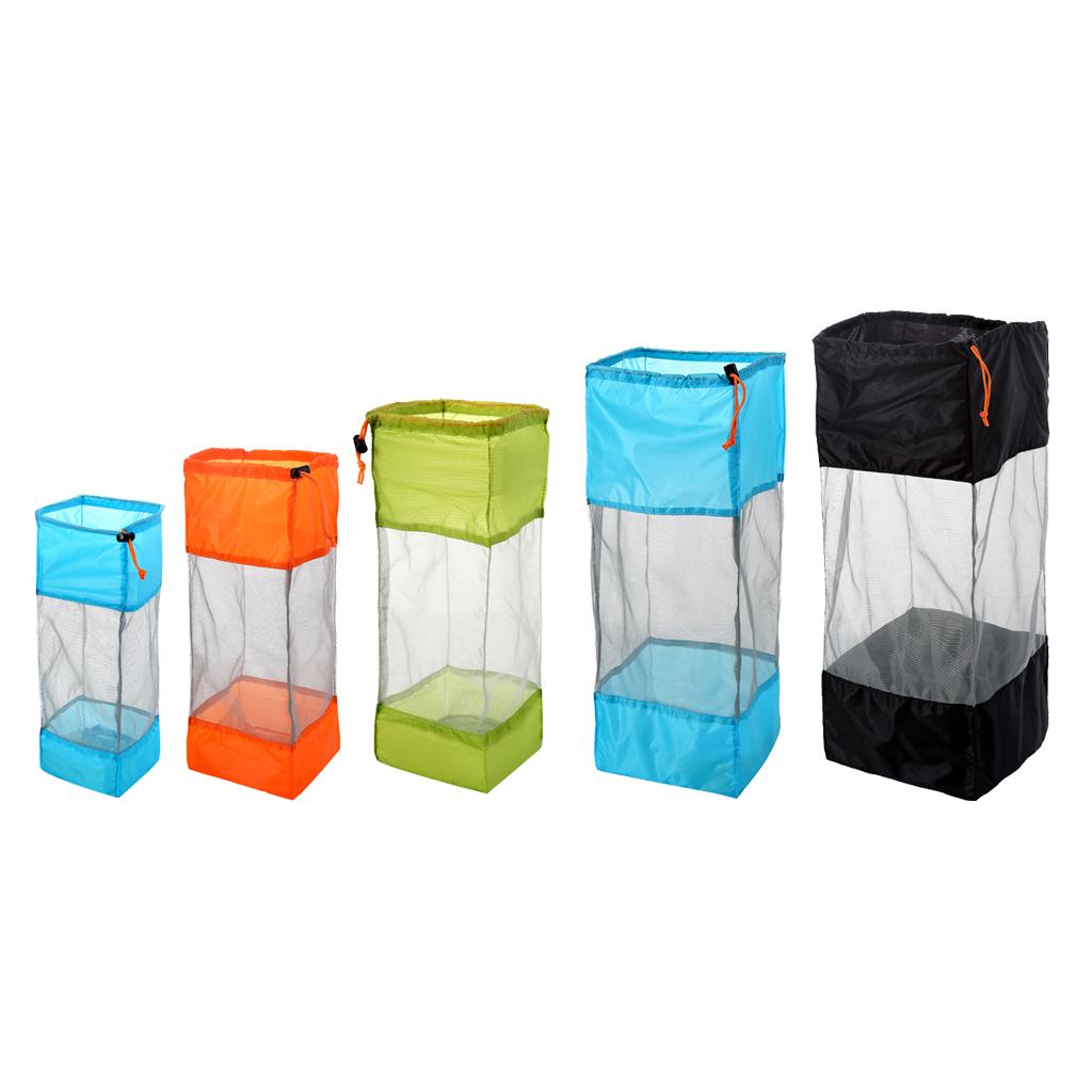 Drawstring Stuff Mesh Sack Storage Bag for Travel Camping Hiking
