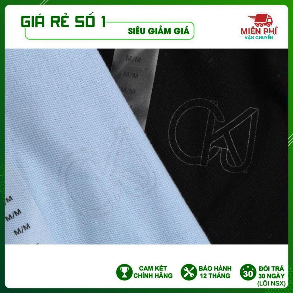 Áo thun Polo nam cổ bẻ họa tiết bo viền 100% chất Cotton thoáng mát, không nhăn Basic