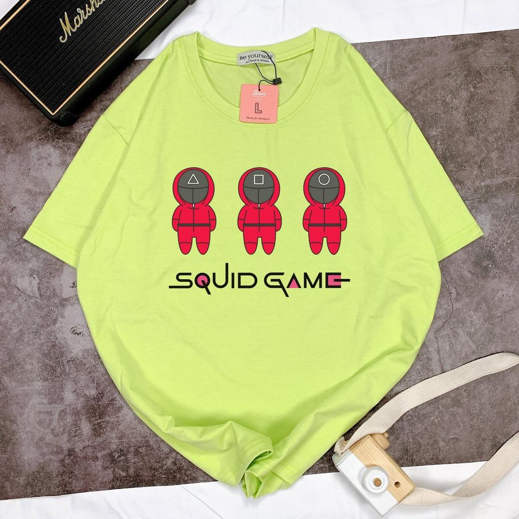 Áo thun SQUID GAME tay ngắn Be Yourself unisex size M L XL - BẢN CHIBI TRÒ CHƠI CON MỰC