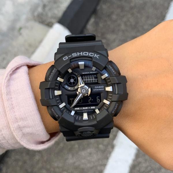 Đồng Hồ Nam Dây Nhựa Casio G-Shock GA-700-1B Chính Hãng - GA-700-1BDR