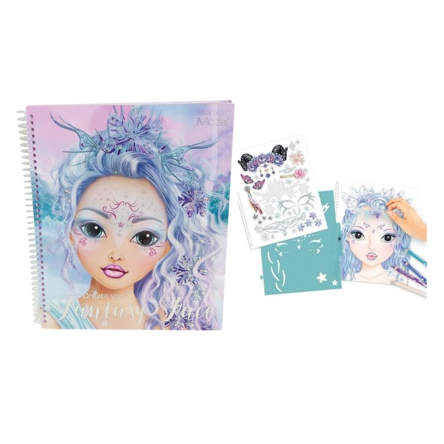 BST thiết kế Create Your Fantasy Face Colouring Book Topmodel TM411240