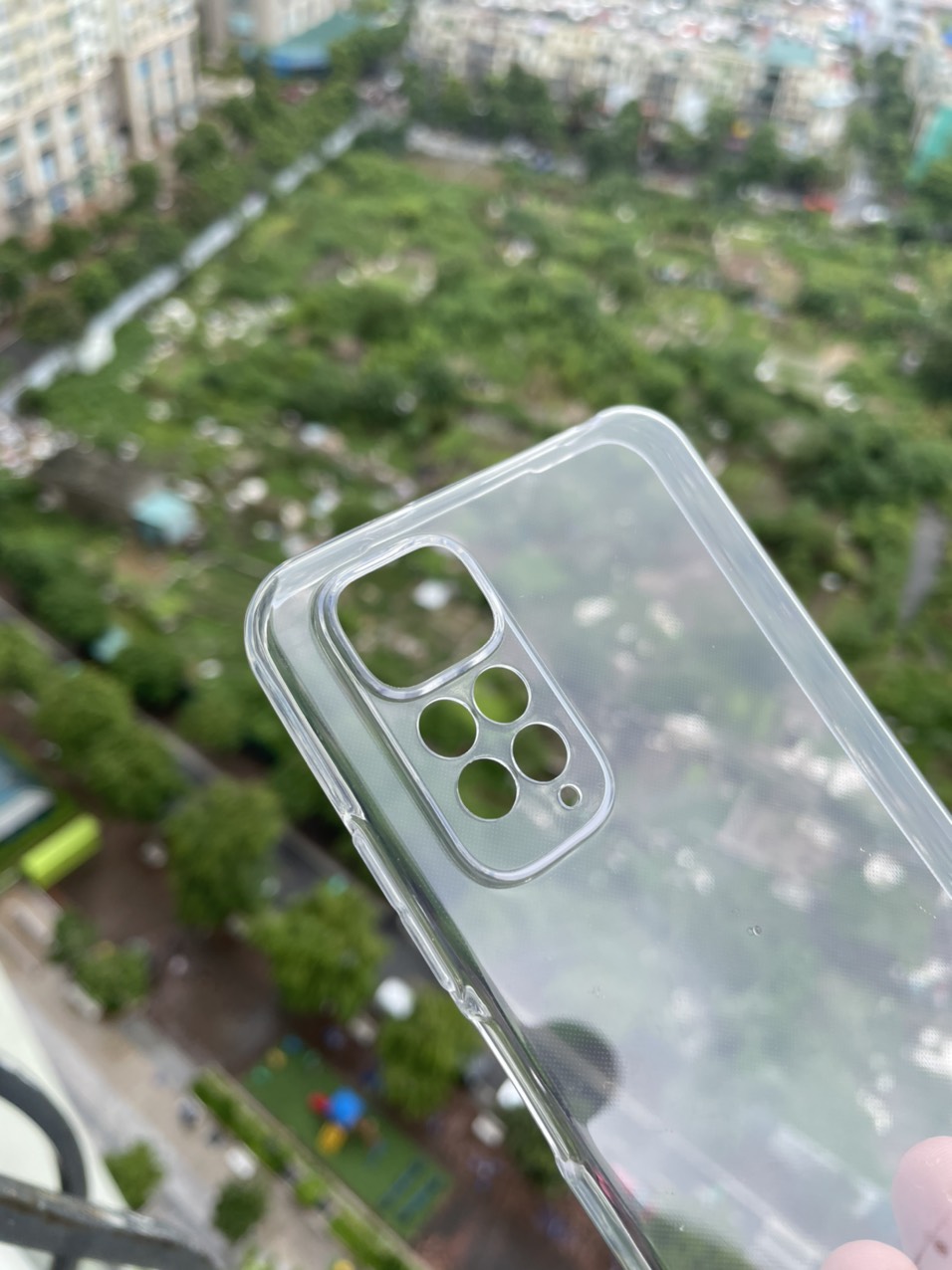Ốp lưng silicon cho Xiaomi Redmi Note 11 dẻo Gor Bảo vệ camera trong suốt Hàng nhập khẩu