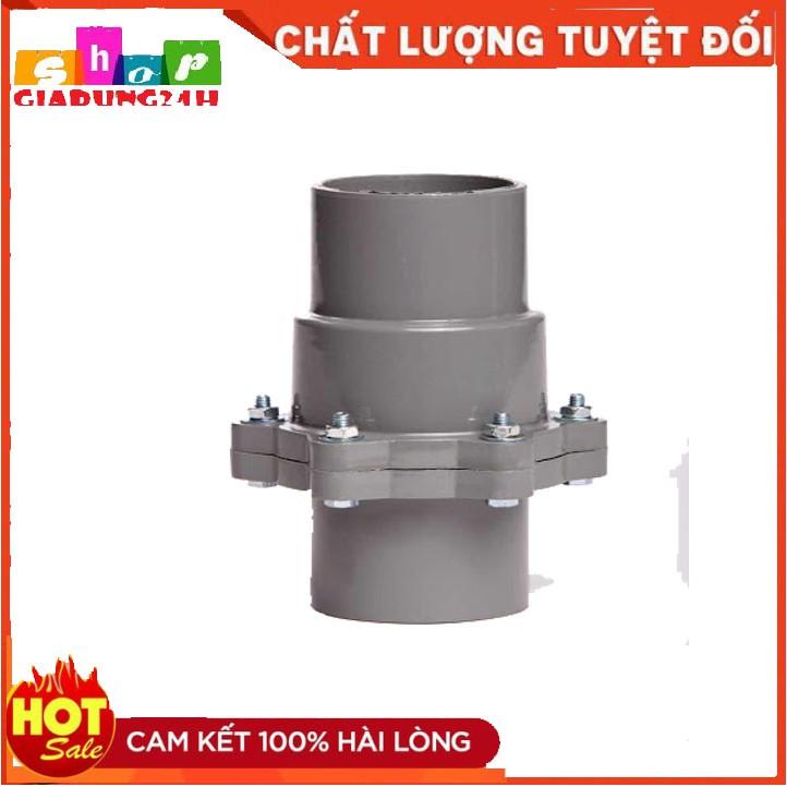 Van 1 chiều lá lật, 4 đinh nhựa Ánh Sáng, chõ trên cỡ ống Đk 21-27-34-42-48-60