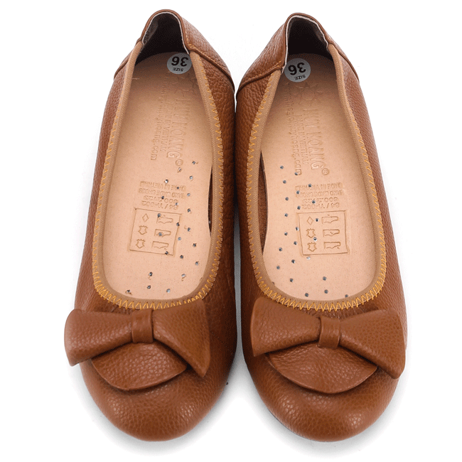 Giày nữ búp bê Huy Hoàng da bò màu da, đen, nâu, xanh đậm HT7905-06-07-08