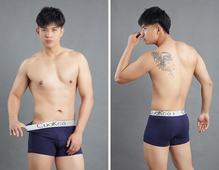 COMBO 4 quần lót nam chất cotton thoáng mát, quần sịp nam Boxer trẻ trung, hiện đại AVI - 388