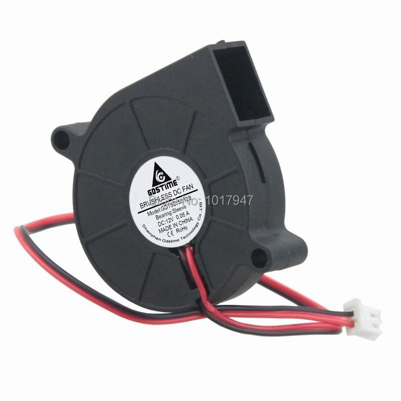 1 Chiếc Quạt Làm Mát Không Chổi Than 2 Dây 12v 5015s 50x15mm