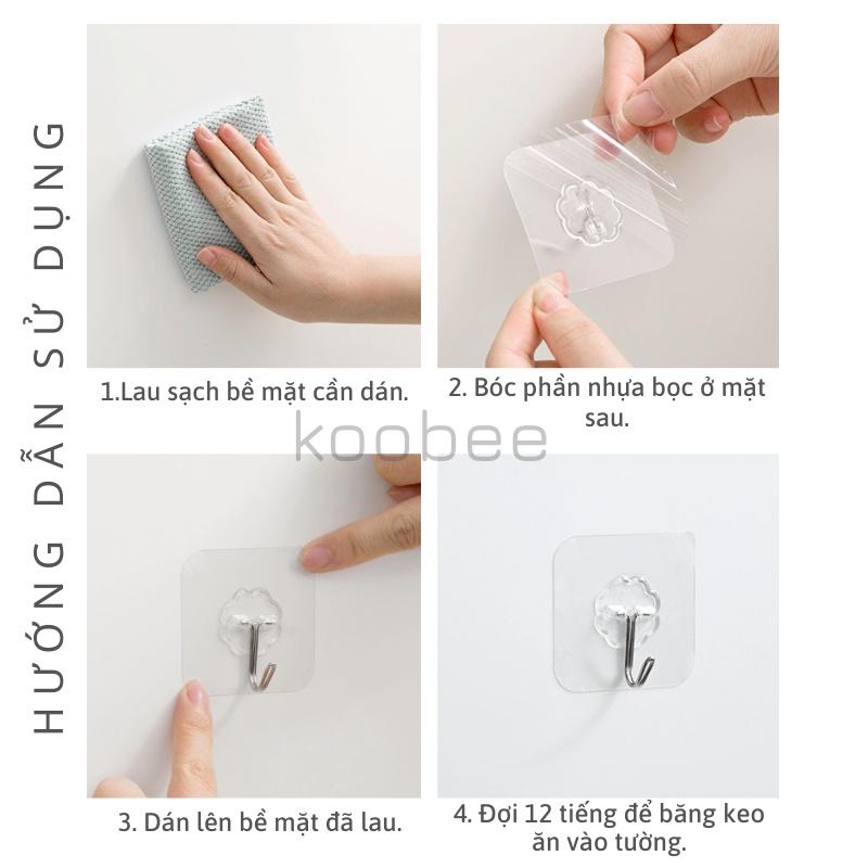 Móc Dán Tường Đa Năng Chịu Lực Chống Ẩm - Móc Treo Đồ Dán Tường