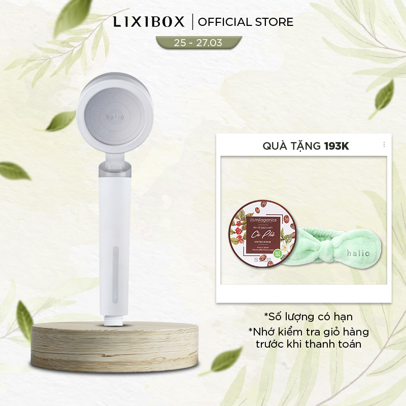 Vòi Sen Lọc Nước Khử Clo Ngừa Mụn Lưng Tăng Áp Halio Beautifying Shower Head