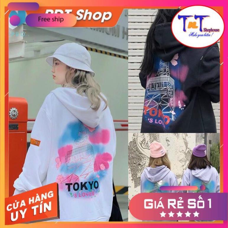 ÁO NỈ UNISEX DÂY KÉO TOKYO'S LOVER|KN08|MIỄN PHÍ ĐỔI TRẢ TRONG VÒNG 7 NGÀY