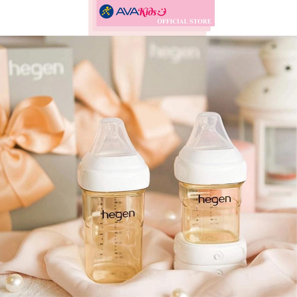 Bình sữa nhựa PPSU Hegen cổ rộng 240 ml (3 – 6 tháng)