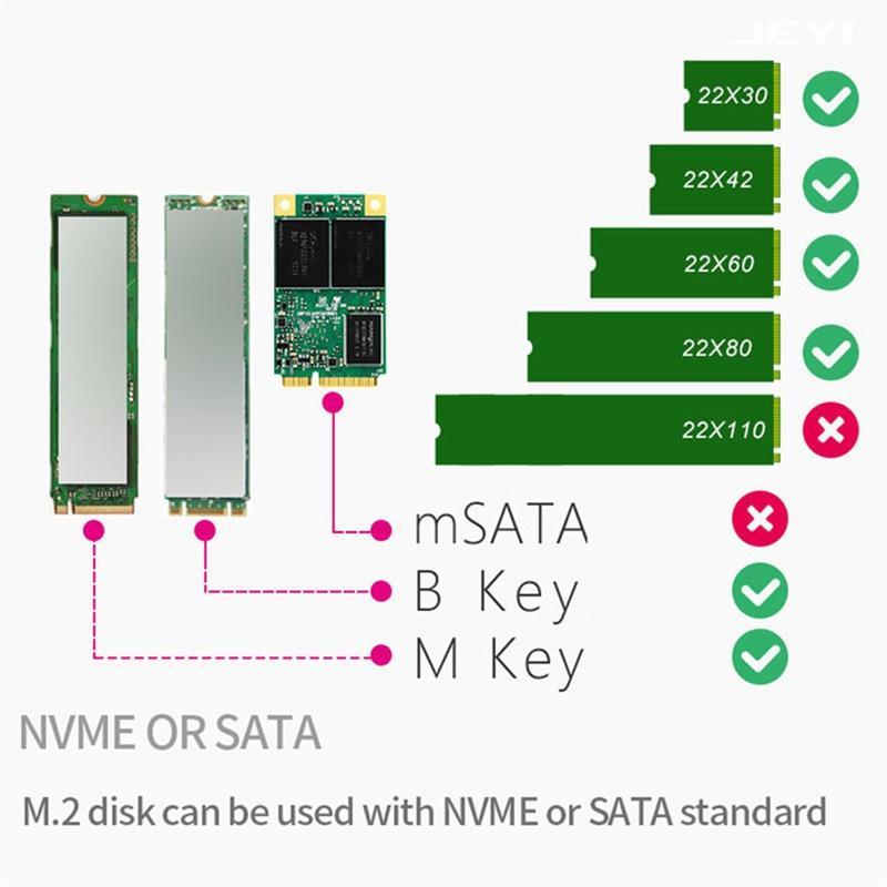 Cáp ChuyểN ĐổI 2 Trong 1 M.2 NVME SATA U2PCB M.2 NVME SSD B SSD Sang U.2 SFF-8639 PCIe M2 Cho MáY TíNh