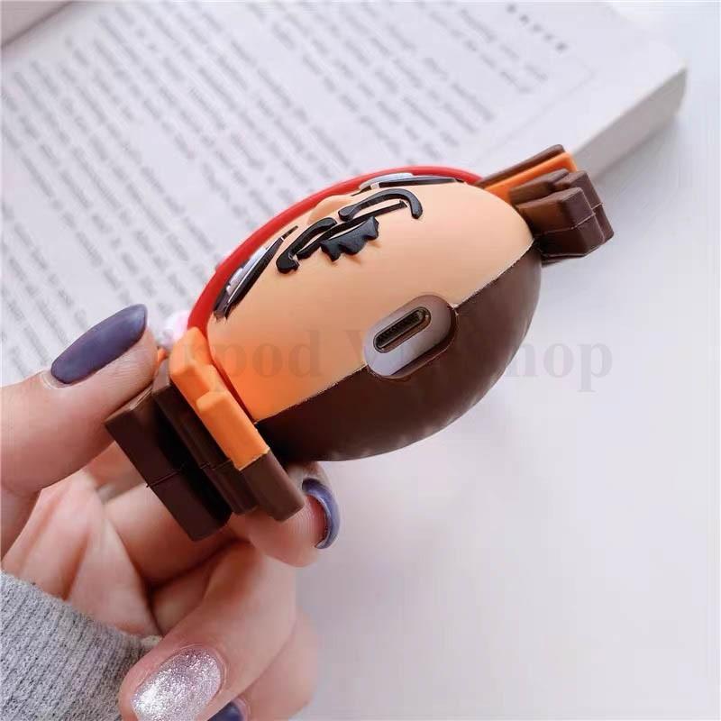 Bao Case Ốp dành cho airpod 1 và 2 cướp biển Jack kute silicon 3D cao cấp