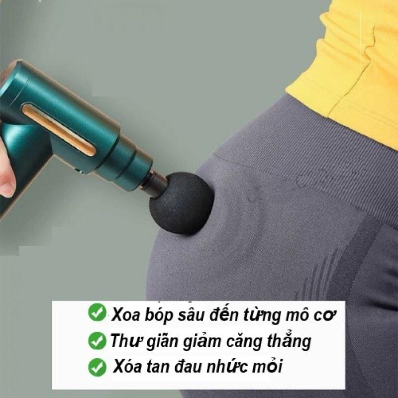 Máy Massage Mini Cao Cấp 4 Đầu 6 Tốc Độ , Máy Massage Cầm Tay Sử Dụng Cho Cổ, Vai Gáy, Toàn Thân Giúp Thư Giãn Hiệu Quả