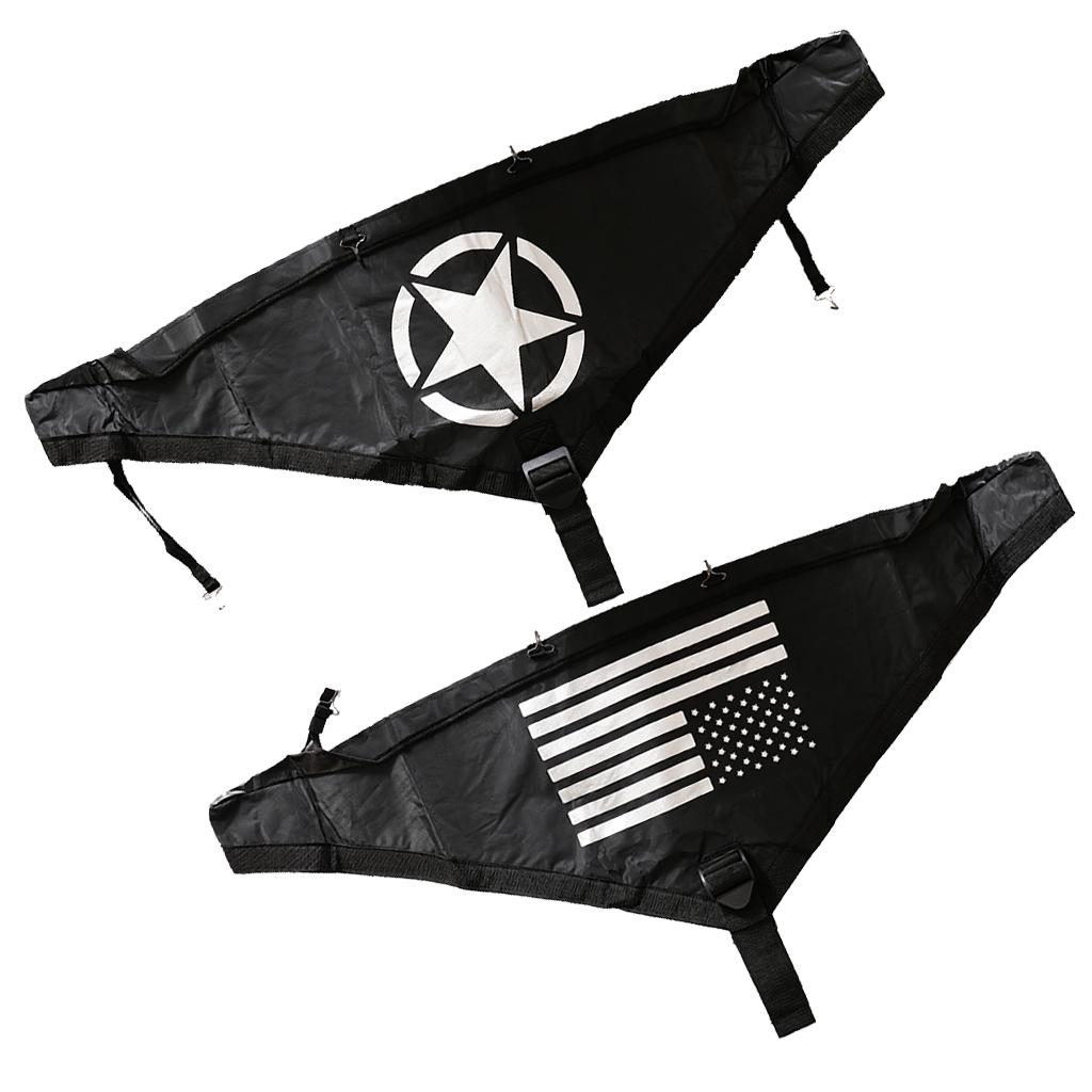 Front Hood Cover T-Style Protector Cover Kit For Jeep 2007-2017