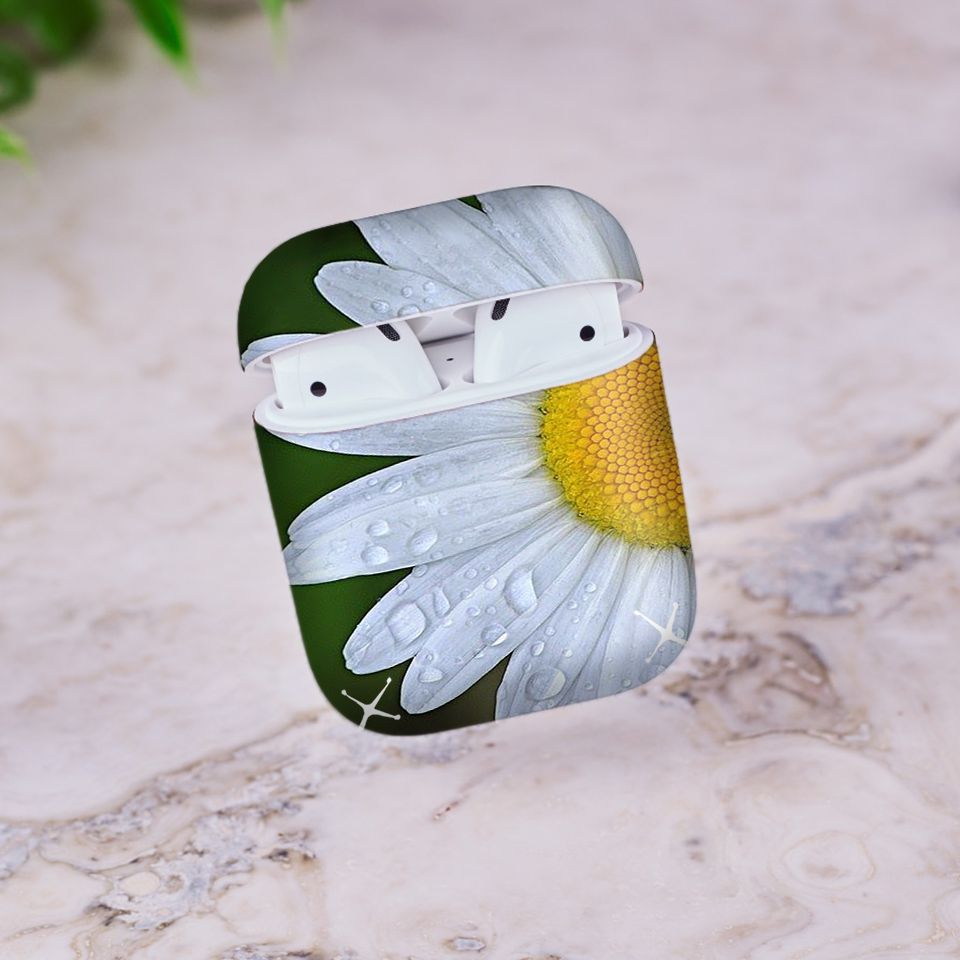 Miếng dán skin chống bẩn cho tai nghe AirPods in hình thiết kế - atk050 (bản không dây 1 và 2