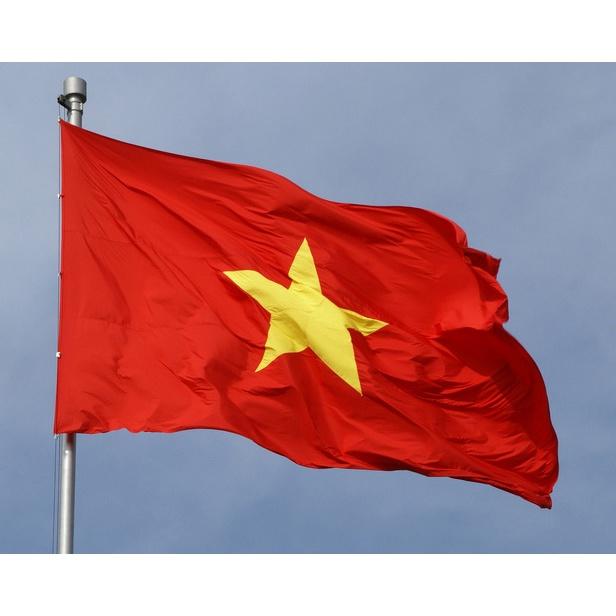 Cờ Tổ Quốc Kích thước 2x3m Vải Satanh Loại đẹp