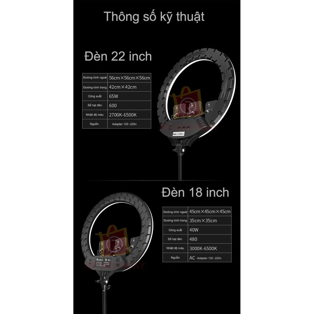 Đèn Livestream 54cm Bán Hàng, Phun Xăm, Nối Mi, Spa Max Size 56cm