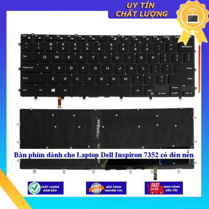Bàn phím dùng cho Laptop Dell Inspiron 7352 có đèn nền - Hàng Nhập Khẩu New Seal