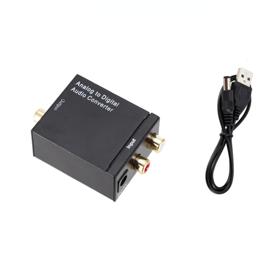 Analog Sang Kỹ Thuật Số Bộ Chuyển Đổi ADC Quang Học Dỗ RCA Âm Thanh Toslink Âm Thanh Bộ Chuyển Đổi SPDIF Bộ Chuyển Đổi Cho Apple TV Cho Xbox 360 DVD