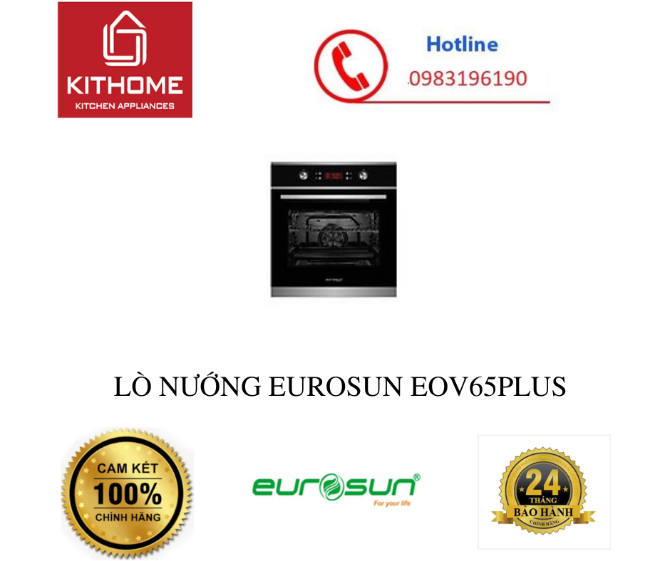 LÒ NƯỚNG EUROSUN EOV65PLUS - HÀNG CHÍNH HÃNG