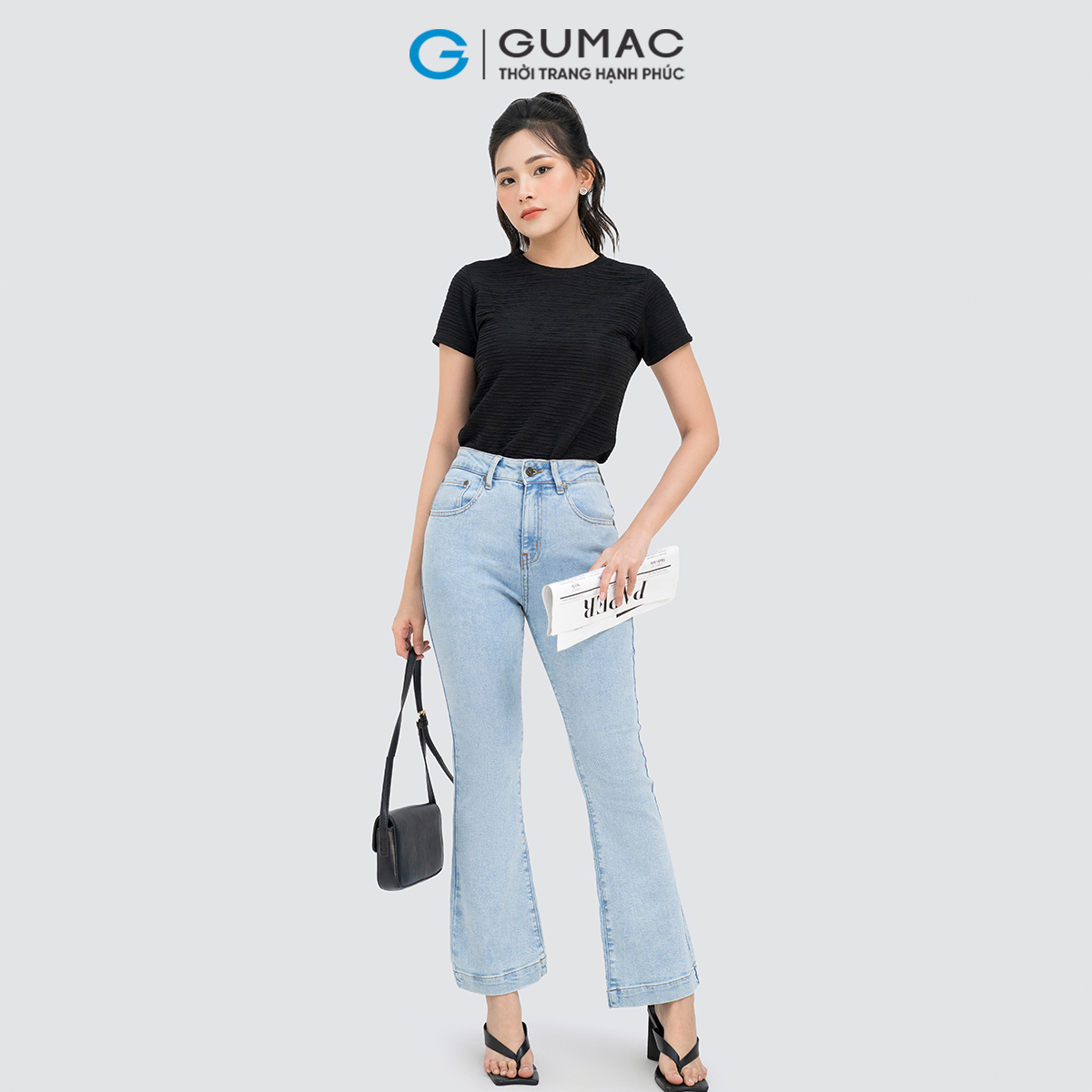 Áo thun vải kiểu GUMAC ATD04017