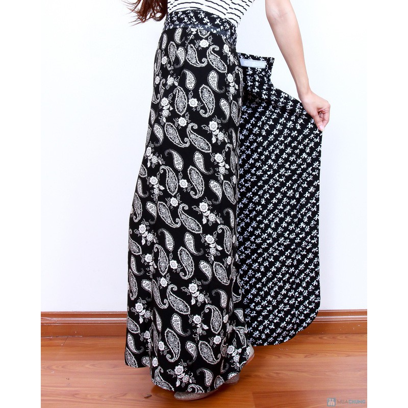 Váy chống nắng vải thô 2 lớp dày, không xù