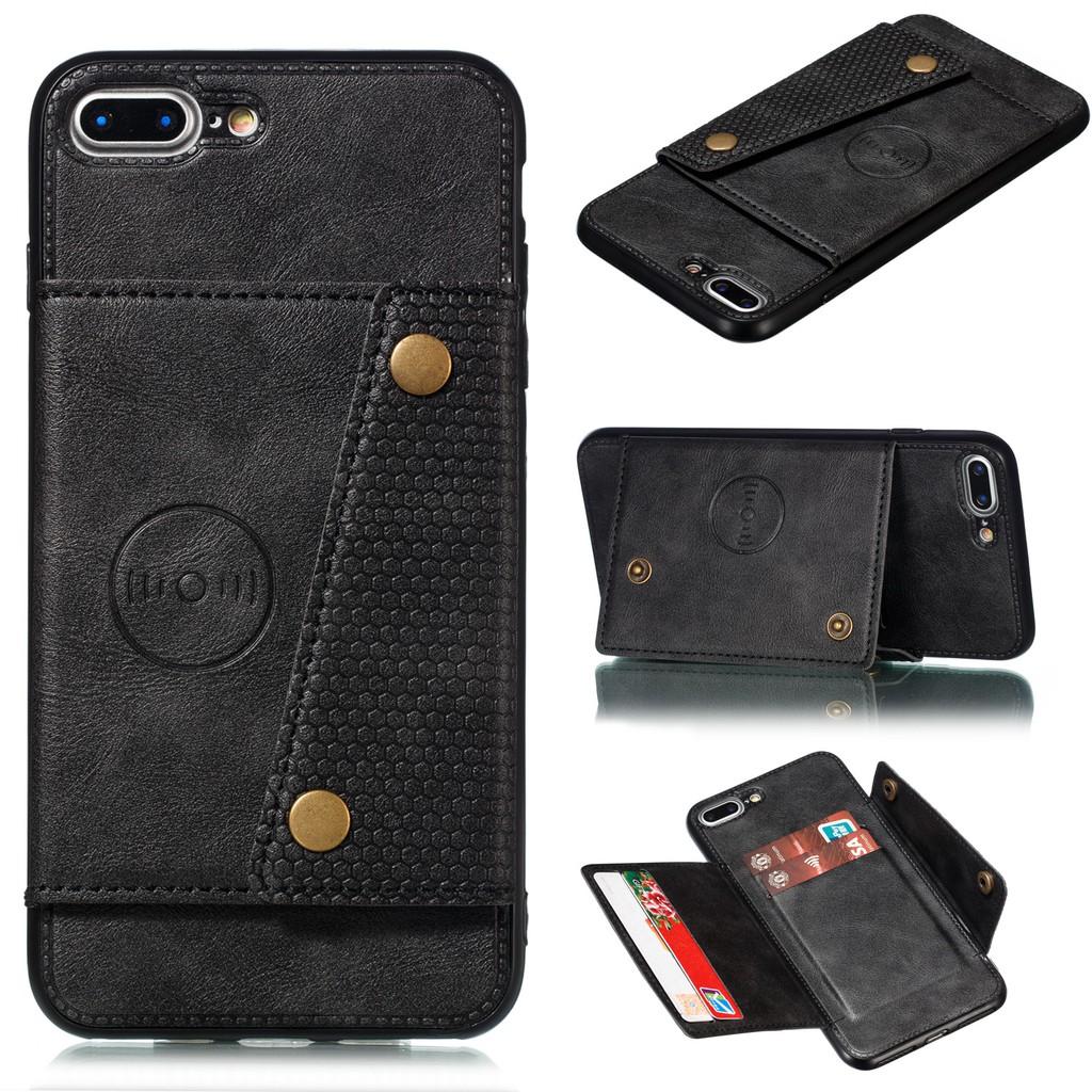 Ốp lưng da ví gập cho iPhone SE 2020 iPhone X XS Max Xr iPhone 7 8 6 6S Plus