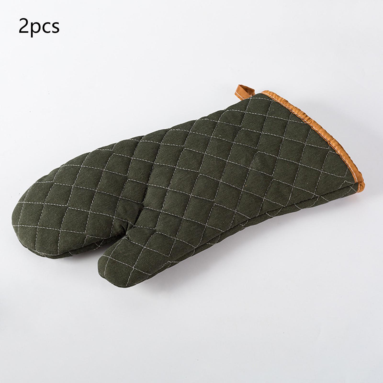 Insulation Oven Mitts Washable Cooking Gloves for Baking Kitchen Barbecue