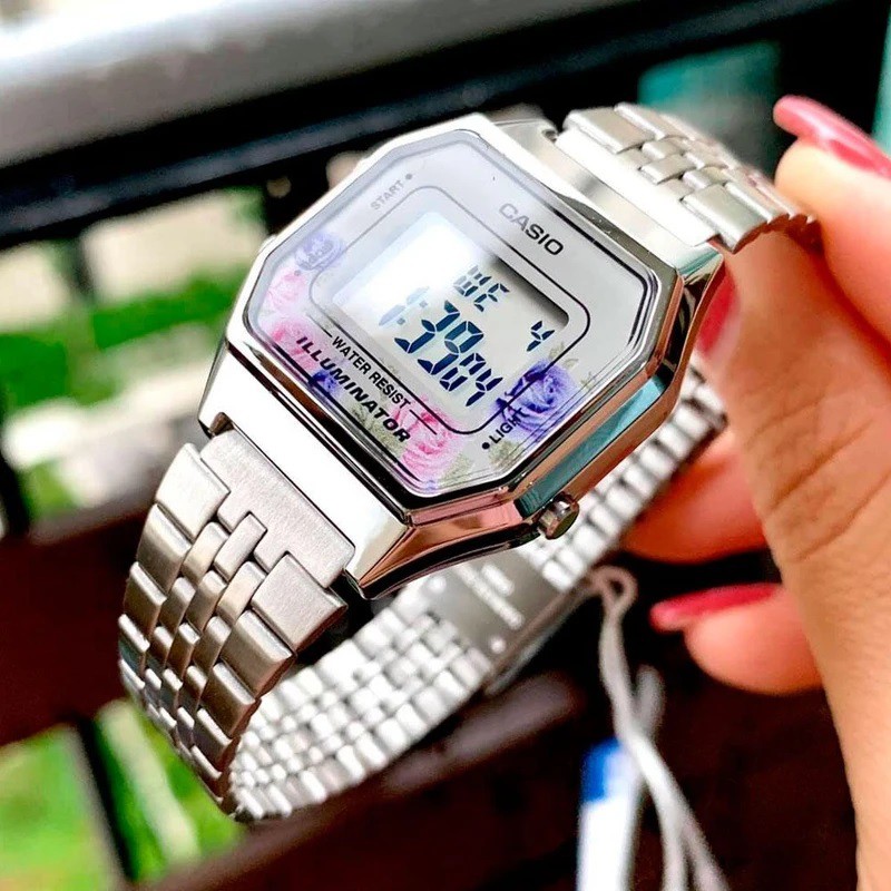 Đồng hồ nữ dây kim loại Casio LA680WA-2CDF