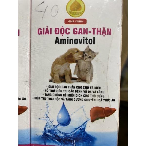 1 lọ giải độc gan - thận Aminovitol cho chó mèo