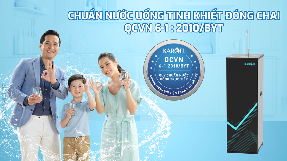 Máy lọc nước RO Mỹ 11 lõi Karofi KAQ-L06 Aiotec RO - Giao trước lắp sau miễn phí toàn quốc - Bảo hành 36 tháng - Hàng chính hãng