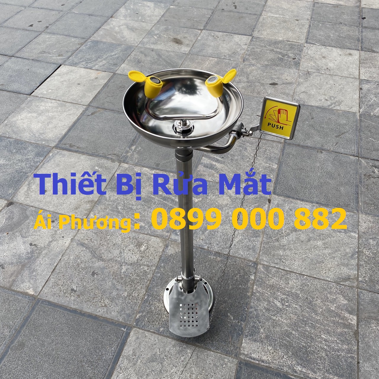 Thiết bị rửa mắt khẩn inox 304