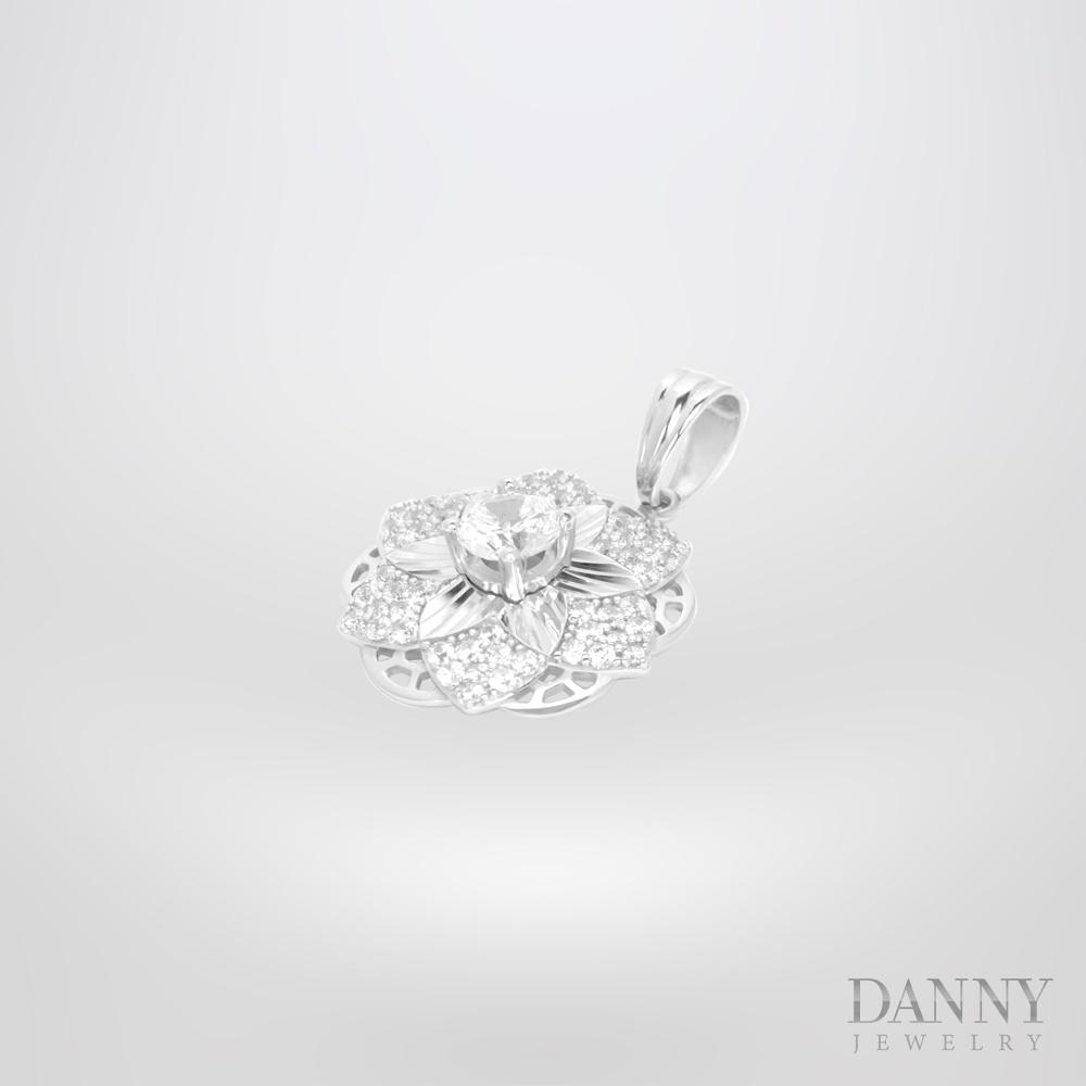 Mặt Dây Chuyền Nữ Bạc 925 Danny Jewelry Xi Bạch Kim DI4GZ012