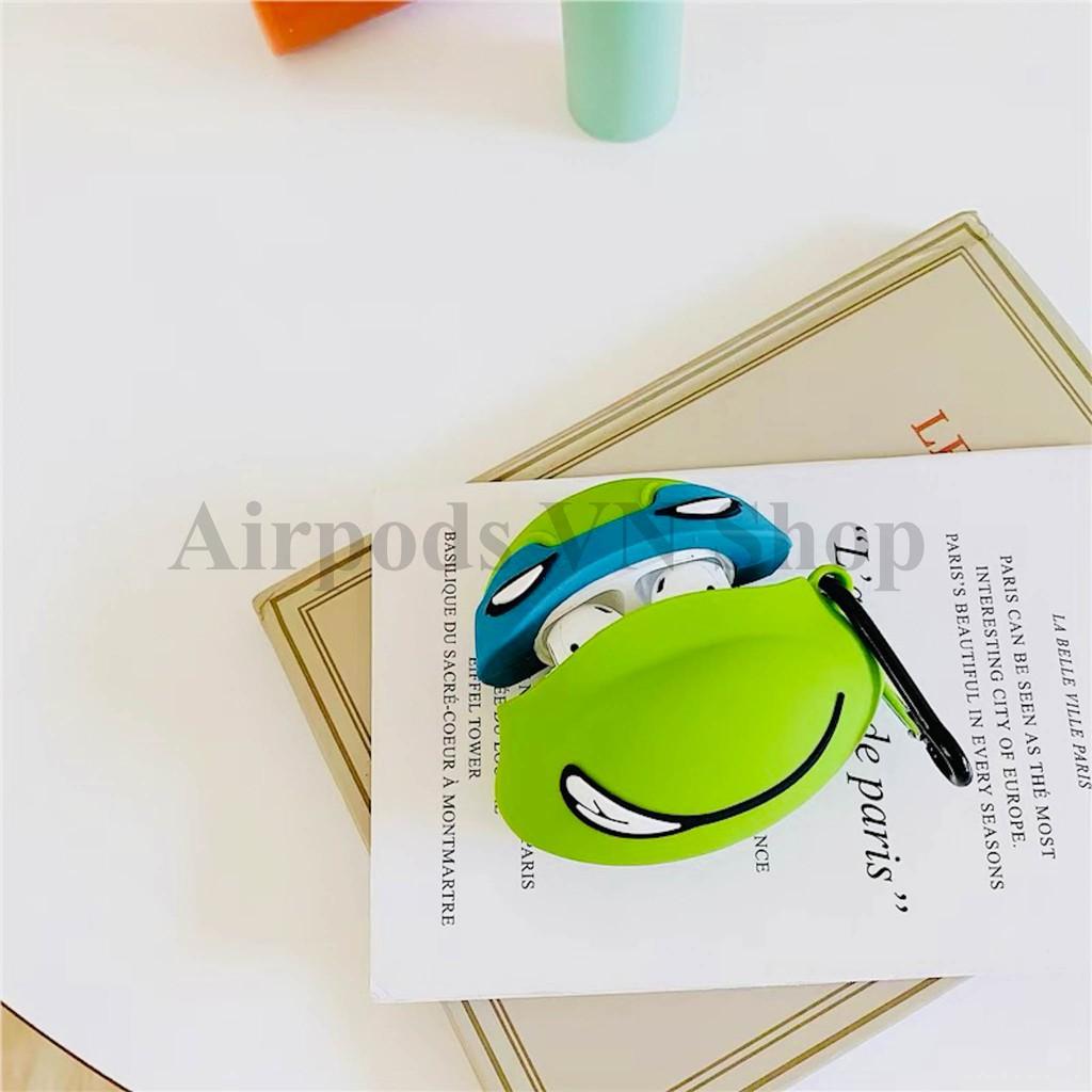 Bao Case Ốp dành cho Airpods 1/2, Airpods Pro Ninja Rùa cực ngầu silicon cao cấp