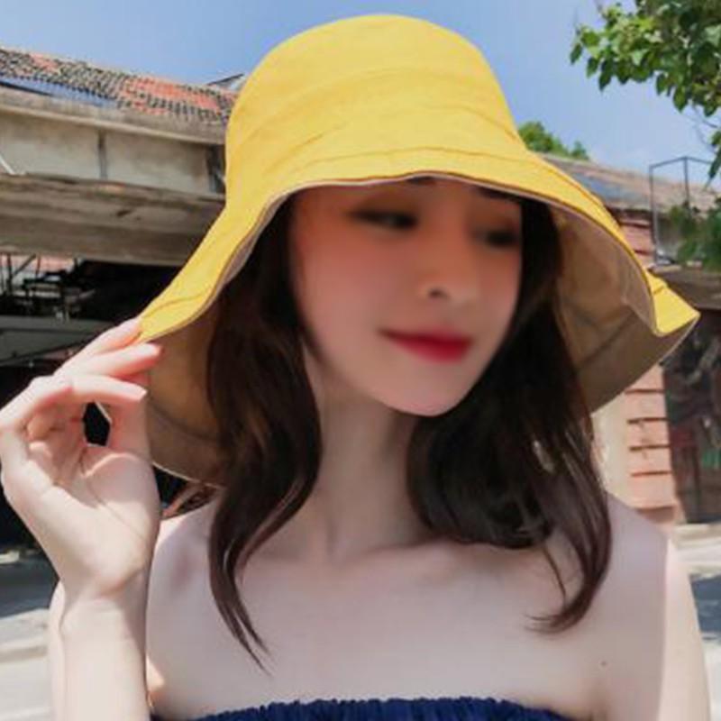 Mũ Bucket rộng vành thiết kế đơn giản thanh lịch