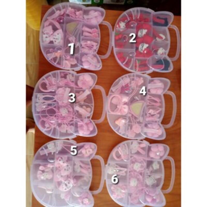 Hộp tóc hello kitty - Hộp nơ tóc kitty cho bé gái thêm xinh xắn