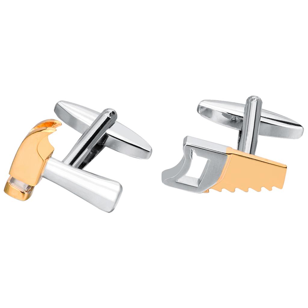 Saw Hammer Shape Cufflinks Business French Shirt Cuff Nails Sleeve Nails