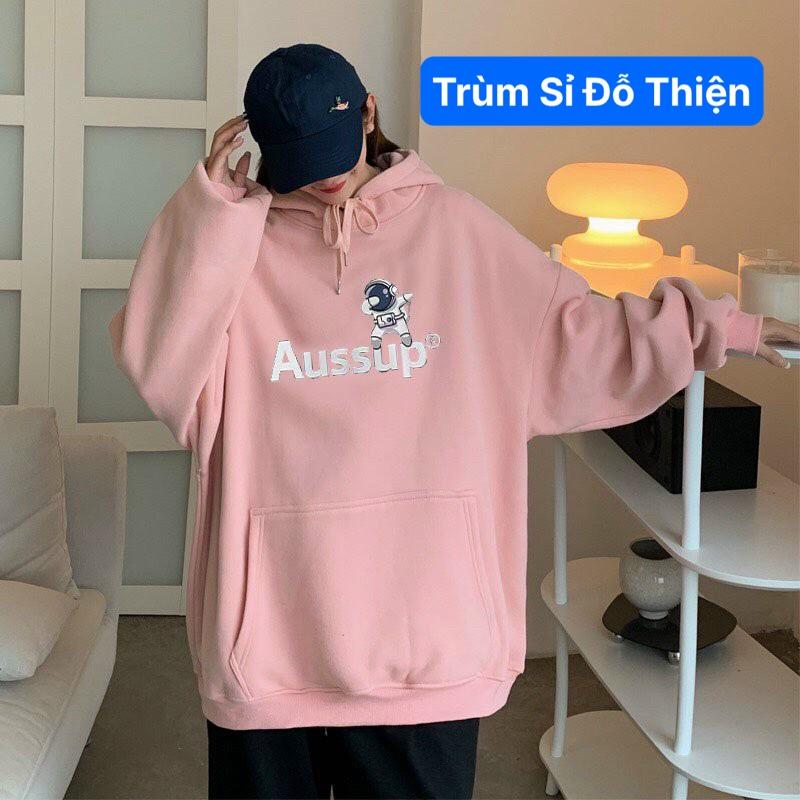 Áo hoodie nam Aussup Phi Hành Gia Chất nỉ bông cao cấp Đủ Size cho nam nữ mặc nhà học chơi ấm áp mùa đông,chống nắng hè