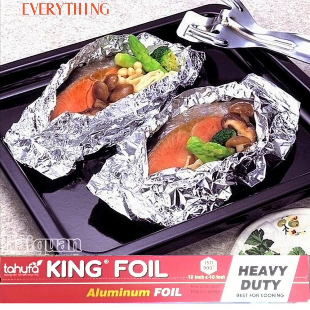 Giấy Bạc Nướng Thực Phẩm KING FOIL, Công Nghệ Nhật Bản, GiúpThực Phẩm Khi Nướng Giữ Được Toàn Bộ Hương Vị,Thơm Ngon