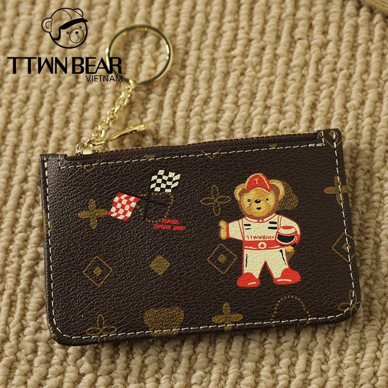 Ví cầm Tay Mini TTWN BEAR Móc Khóa Ngăn Nhỏ Tiện Ích - TT2237