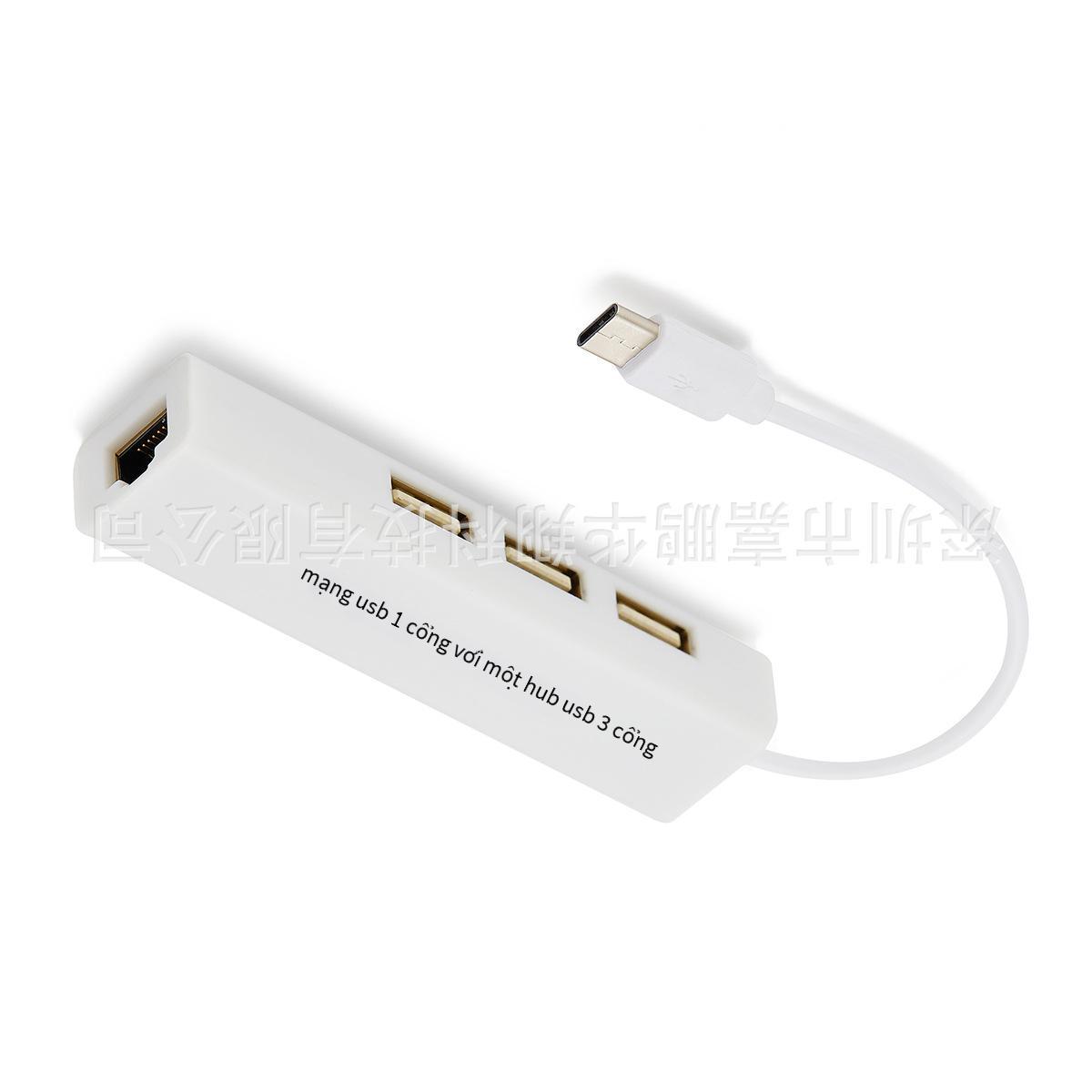 Giao hàng nhanh USB mở rộng card mạng 100M type-c sang cổng mạng RJ45 phù hợp cho máy tính để bàn di động máy tính xách tay