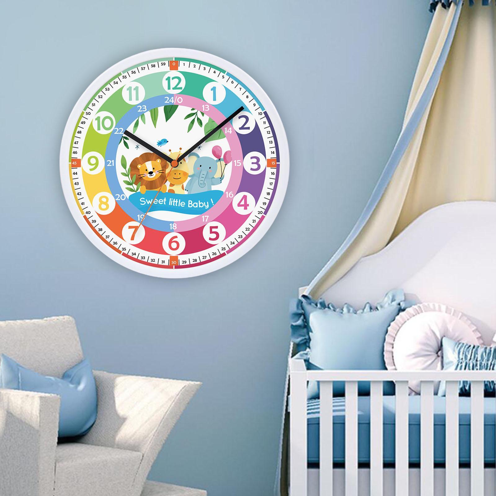 10" Analog Clock for  Children Bedroom Home