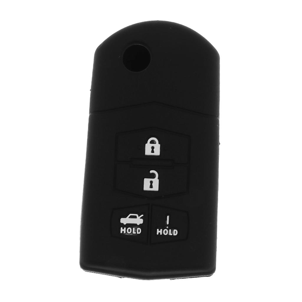 4 Buttons Car Remote Key Protective Silicone Case Cover For