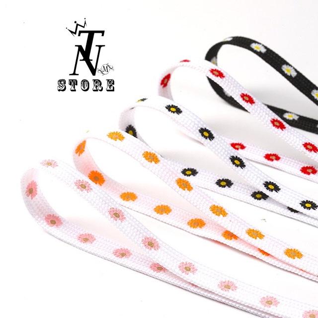 Dây giày hoa cúc xinh xắn kích thước 1m2-1m6