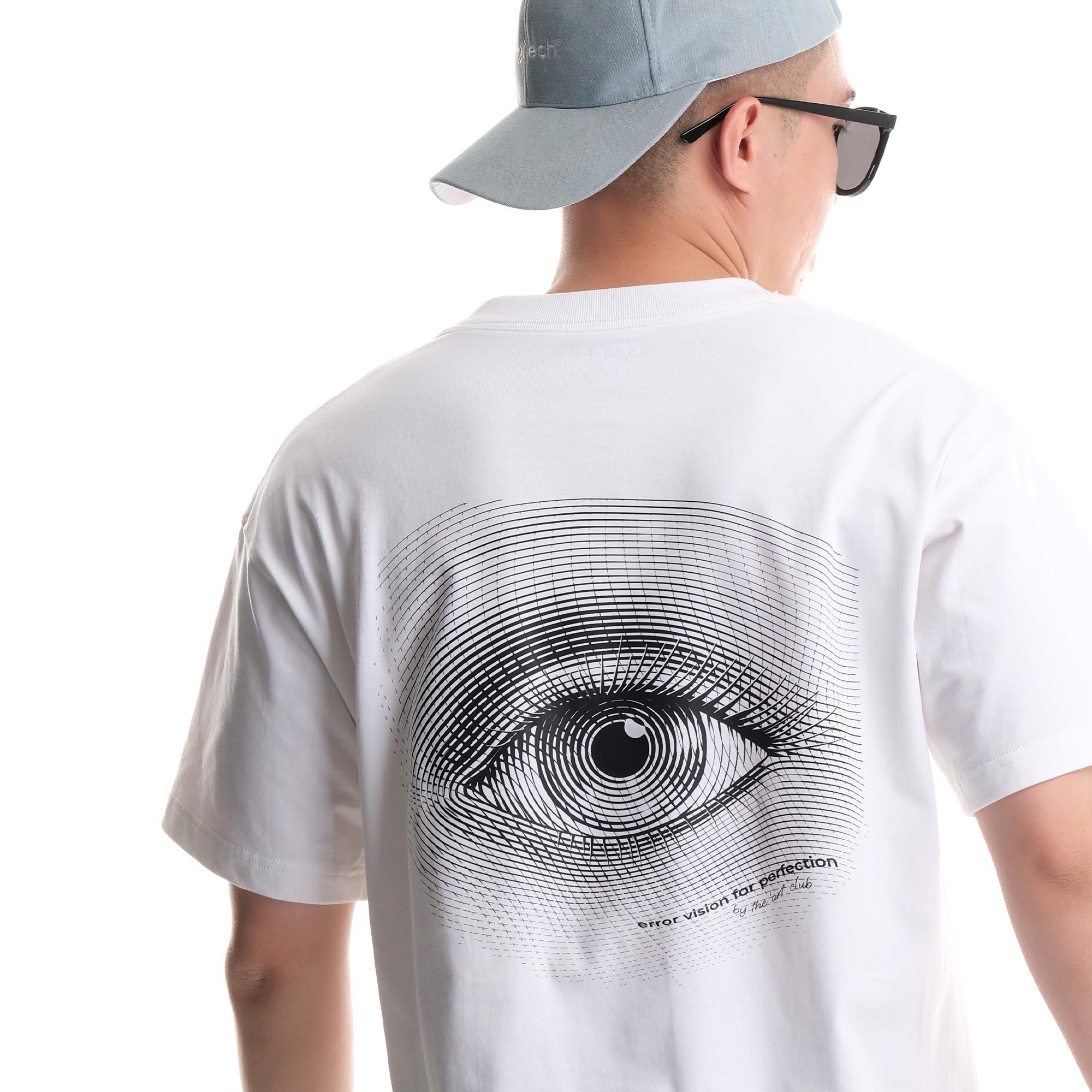 Áo Phông Oversize Nam Nữ Cặp Đôi Error Vision Local Brand Error Cotton Basic Màu Trắng Vải Mát Không Co Rút Sau Giặt